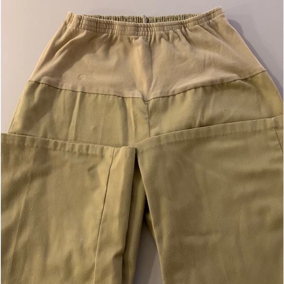 VINTAGE 1970’s Maternity Pants Khaki - No tags-see measurements- Sm/Med size - Picture 4 of 9